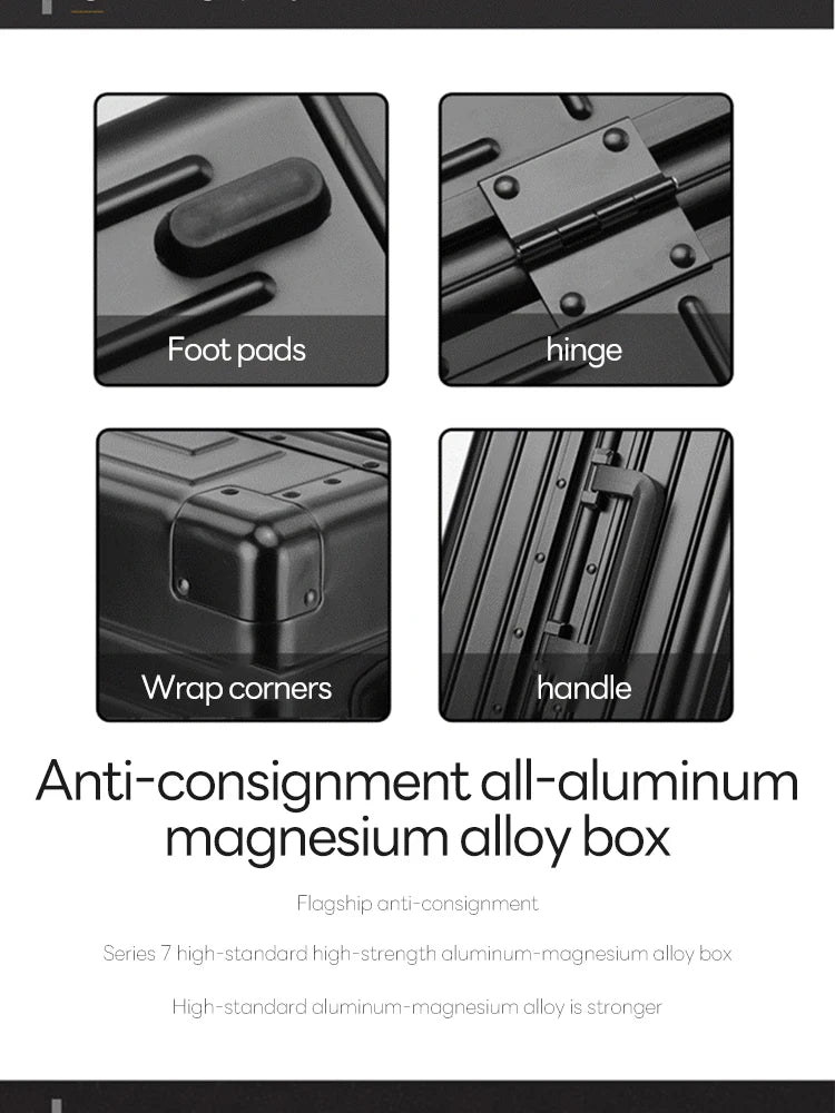 20” Aluminum-Magnesium Carry-On – Minimalist Luxury for Elite Travel