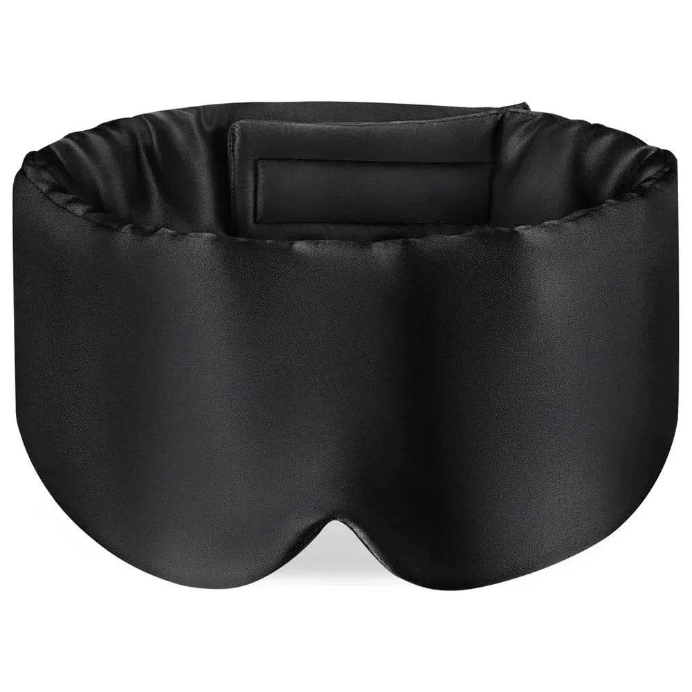 Mulberry silk sleep mask in black