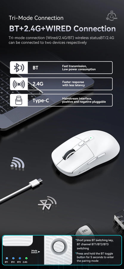 Bluetooth Mouse With Magnetic Charging Base