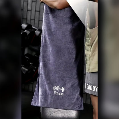 Gym towel over the shoulder