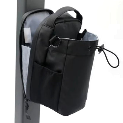 Apexify magnetic gym bag attached to a rack