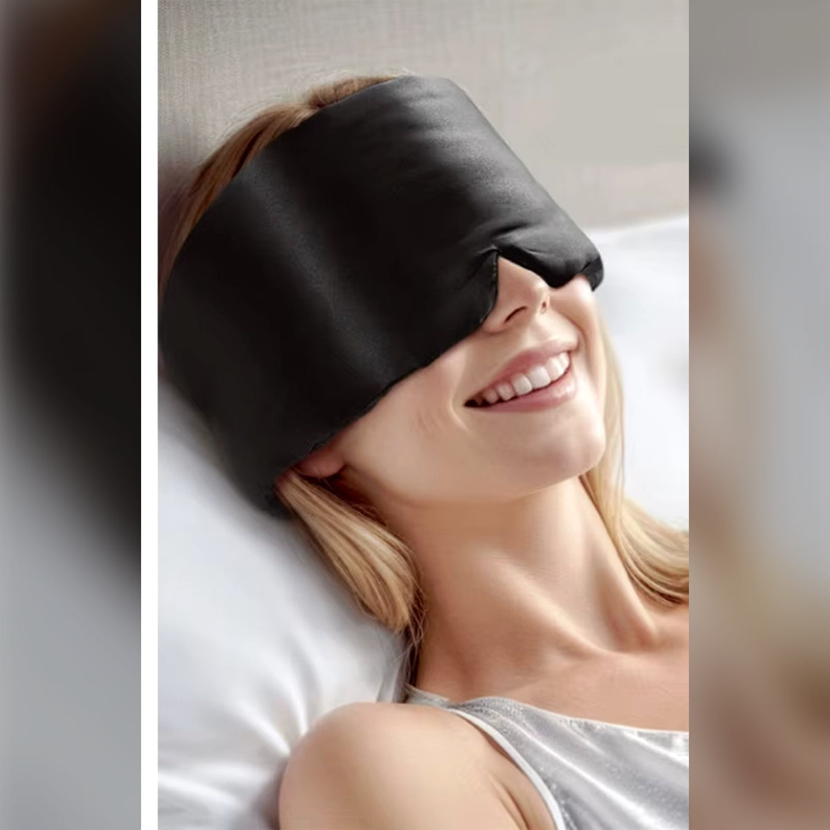 Sleeping in the silk mask