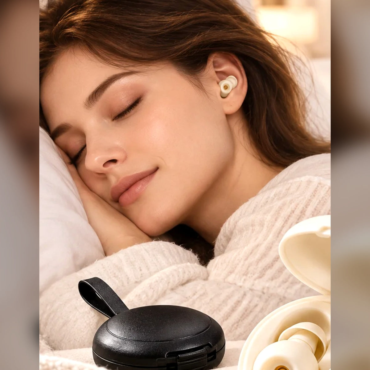 Sleeping with earplugs