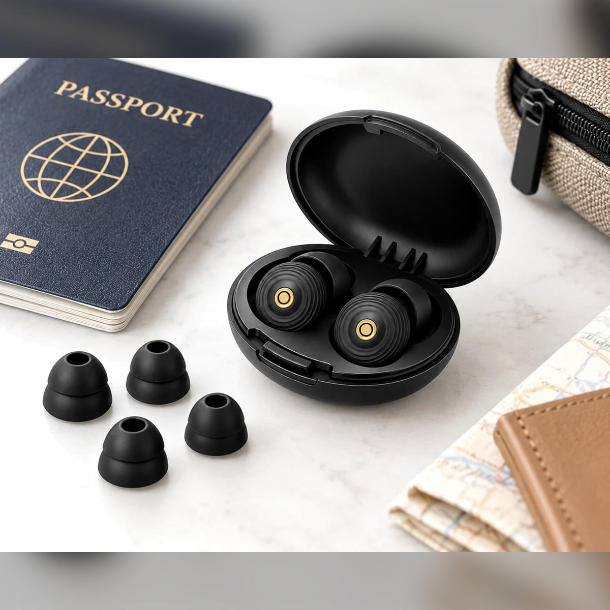 Travel-ready earplug case
