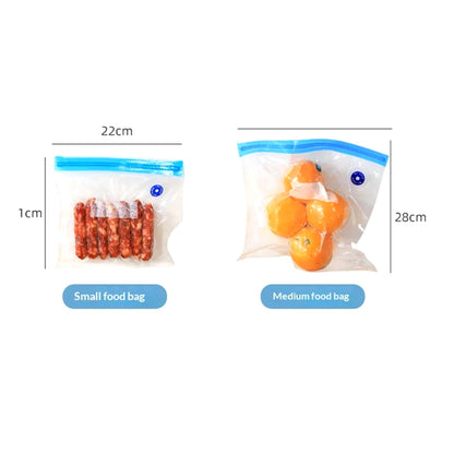 Reusable vacuum food bags
