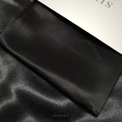 APEXIFY black mulberry silk pillowcase
