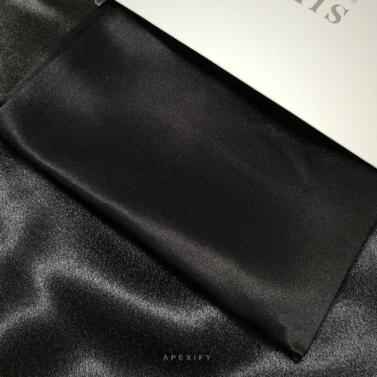APEXIFY black mulberry silk pillowcase